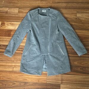 1. State woman's‎ gray wool blend jacket long dress coat woman's small